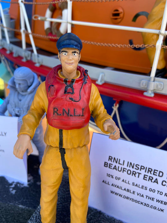 1970 Beaufort Lifeboat Crew Standing Coxswain