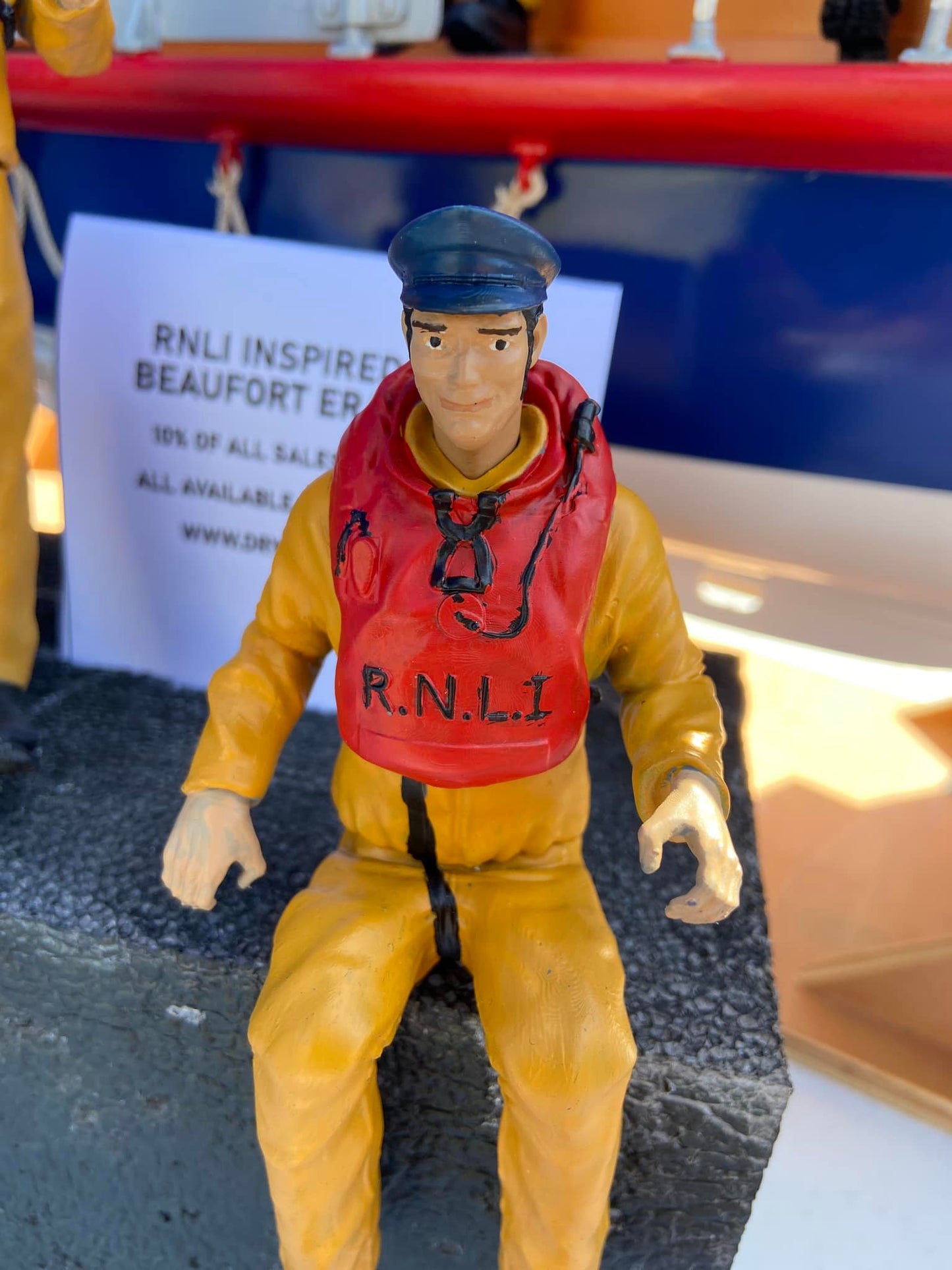 1970 Beaufort Lifeboat Crew Seated Coxswain